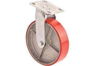 200MM SWIVEL CASTOR POLYURETHANE WLL 350KG
