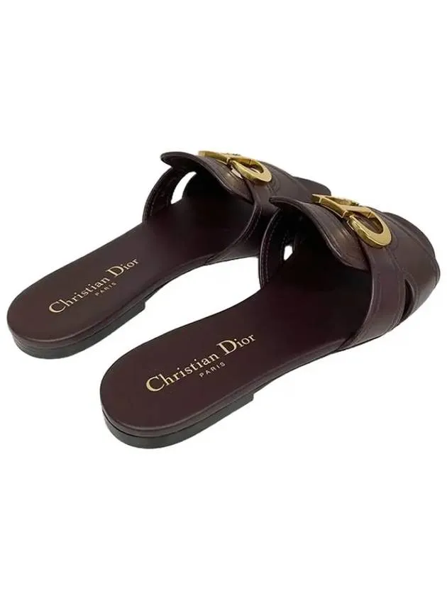 30 Montaigne Calfskin Slippers Brown