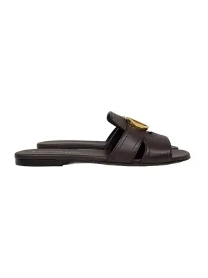 30 Montaigne Calfskin Slippers Brown