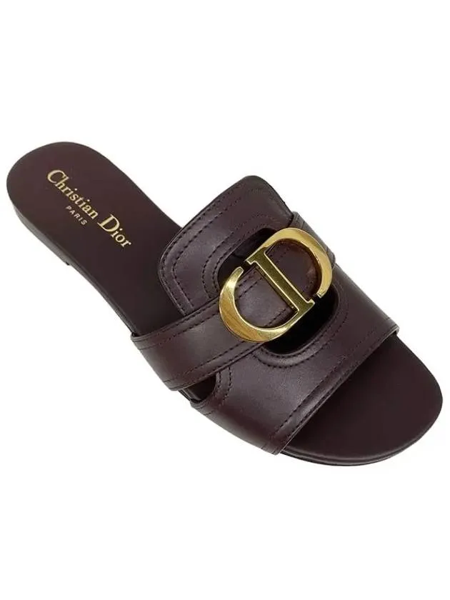 30 Montaigne Calfskin Slippers Brown