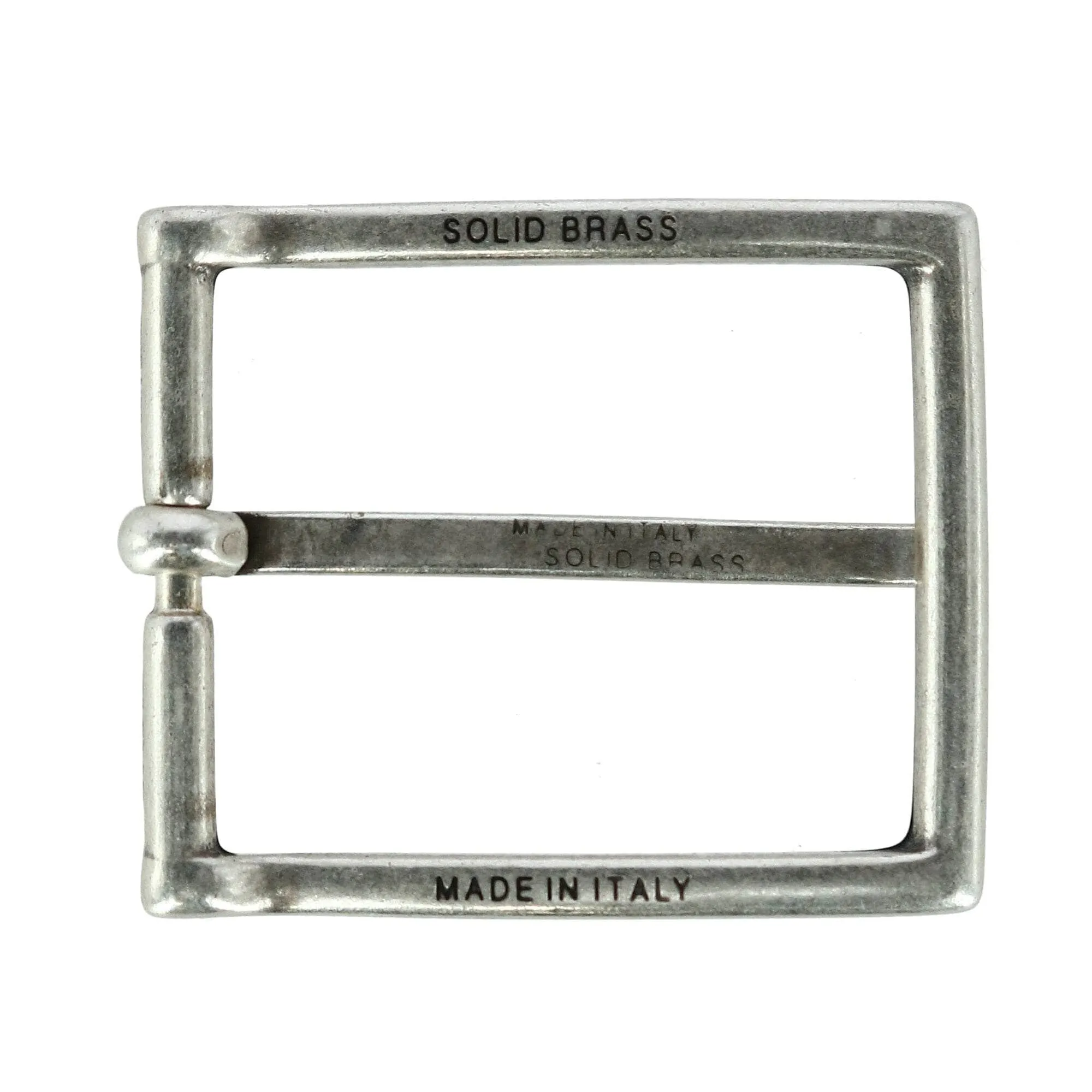 35mm Classic Solid Brass Single Pronged Harness Belt Buckle