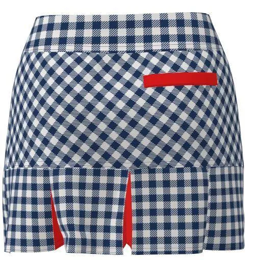 AB SPORT Women's Gingham Print Golf Skirt  BSKG05-GINGNR