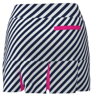 AB SPORT Women's Navy Cross Stripe Golf Skirt  BSKG05-NVCSP