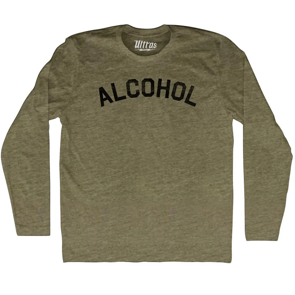 Alcohol Adult Tri-Blend Long Sleeve T-shirt