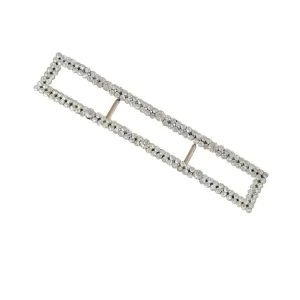 Art deco buckle, rhinestone buckles, crystal buckle, large buckle.