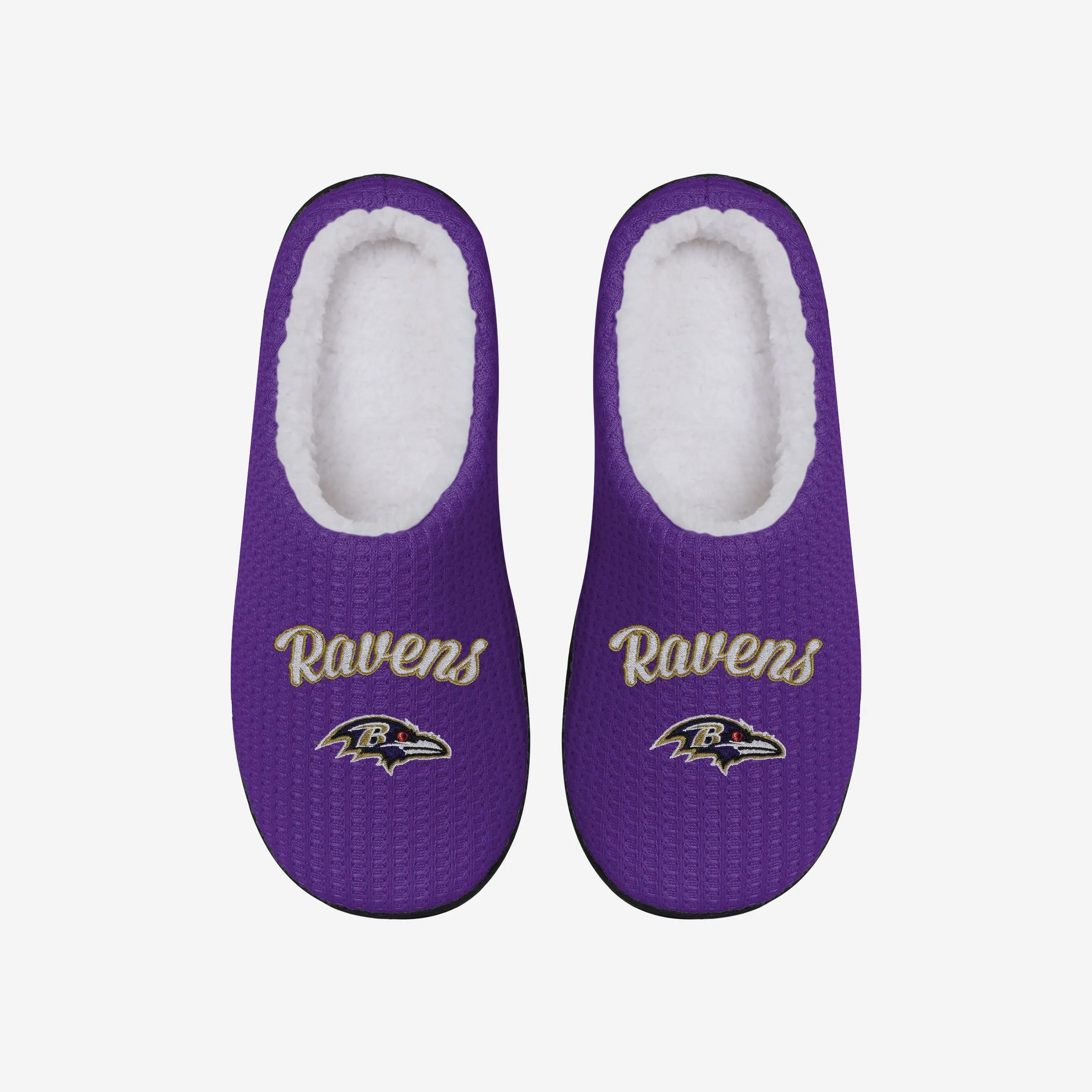 Baltimore Ravens Womens Sherpa Lined Memory Foam Slipper