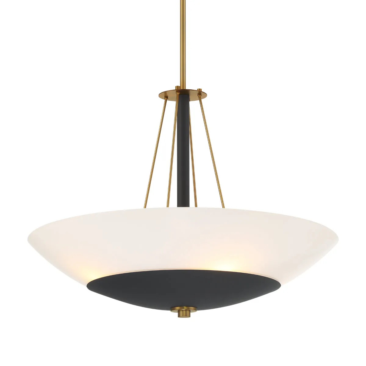 Bax 24" 4 Lights Pendant Light Black Finish