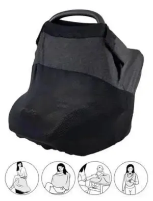 Boppy 4 And More Multi-Use Cover In Charcoal Grey