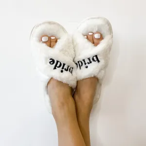 Bride To Be Fuzzy Slippers