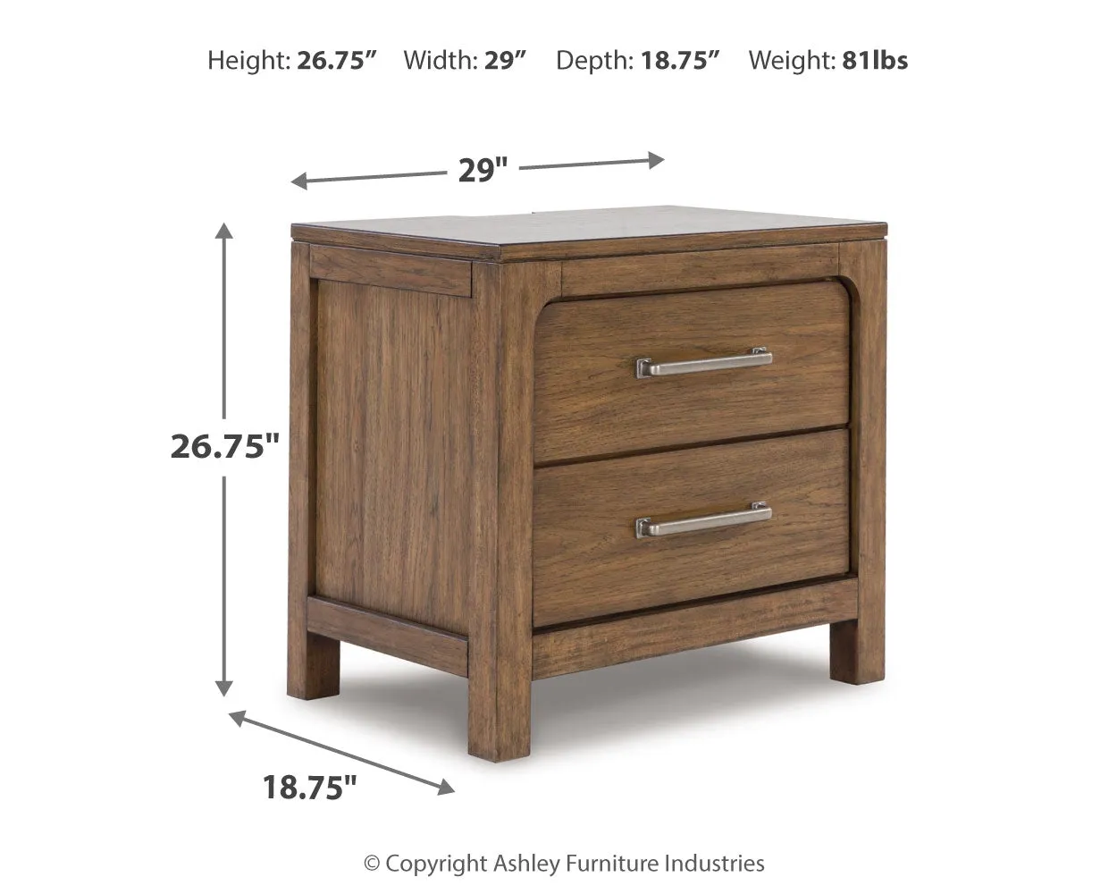Cabalynn King Upholstered Bed with Mirrored Dresser, Chest and 2 Nightstands in Light Brown