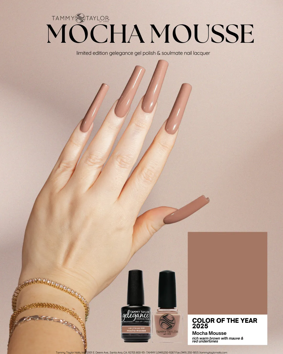 Color Of The Year 2025: Mocha Mousse Nail Lacquer