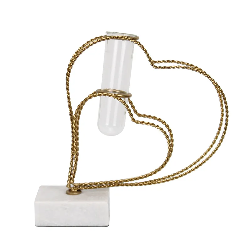Crossed Hearts Planter - Gold