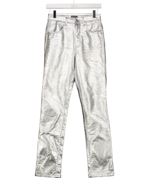 Diesel Metallic Leather Look Trousers W25