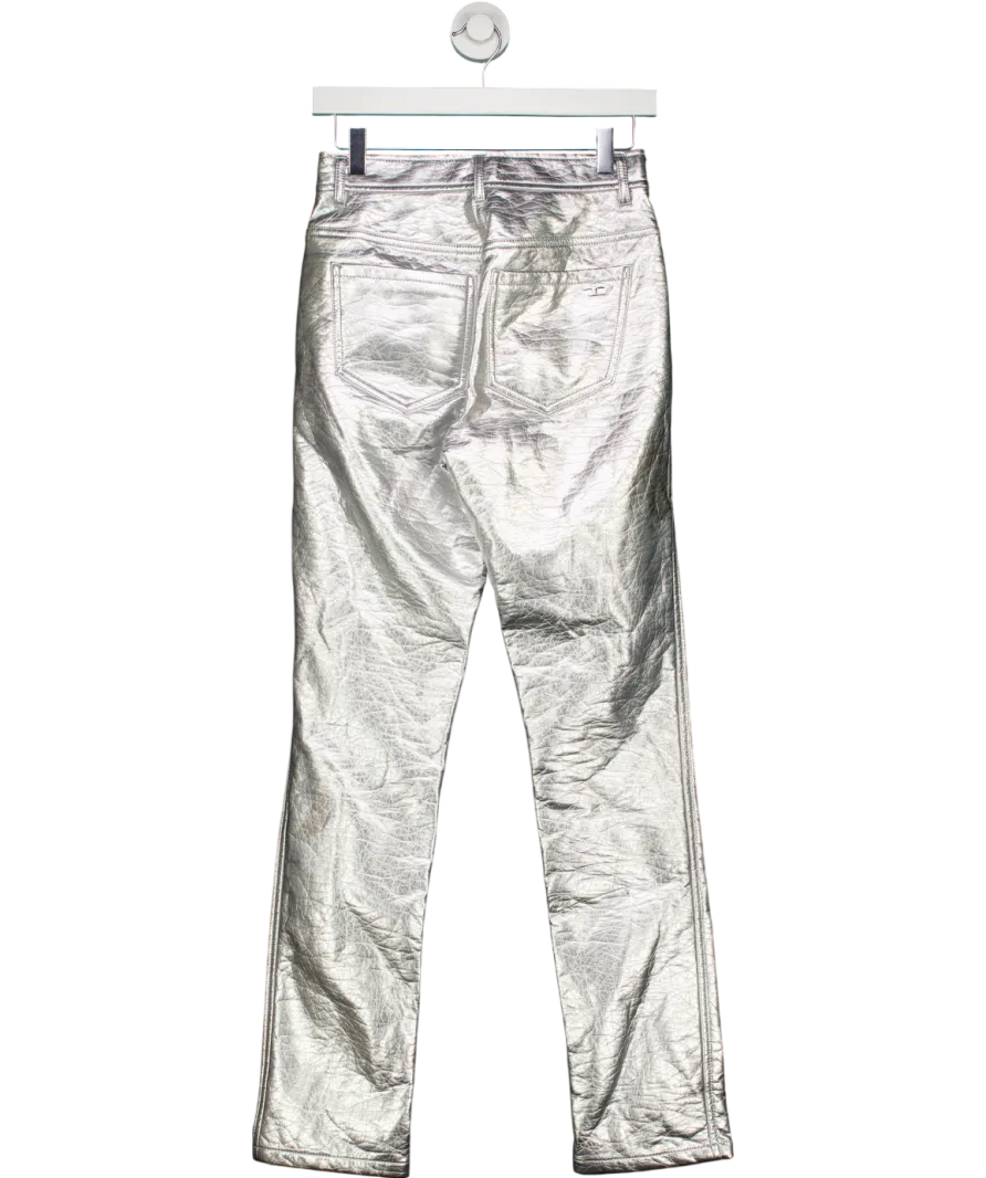 Diesel Metallic Leather Look Trousers W25