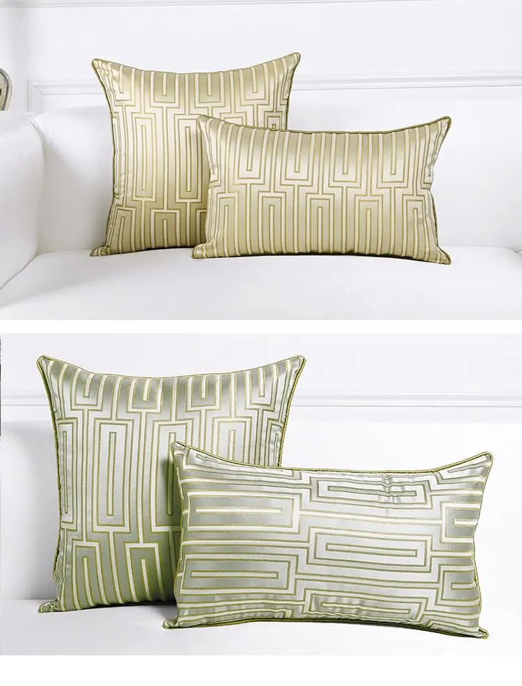 European  Geometric Cushion Cover