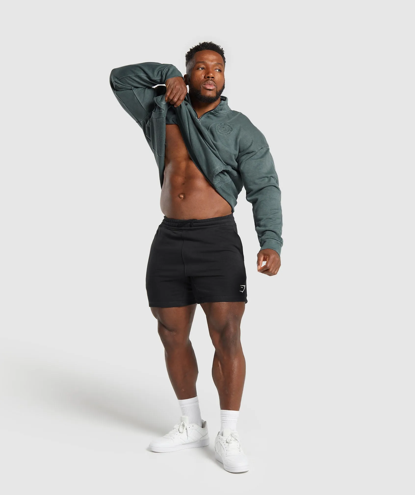 Gymshark Premium Legacy 1/4 Zip - Cargo Teal