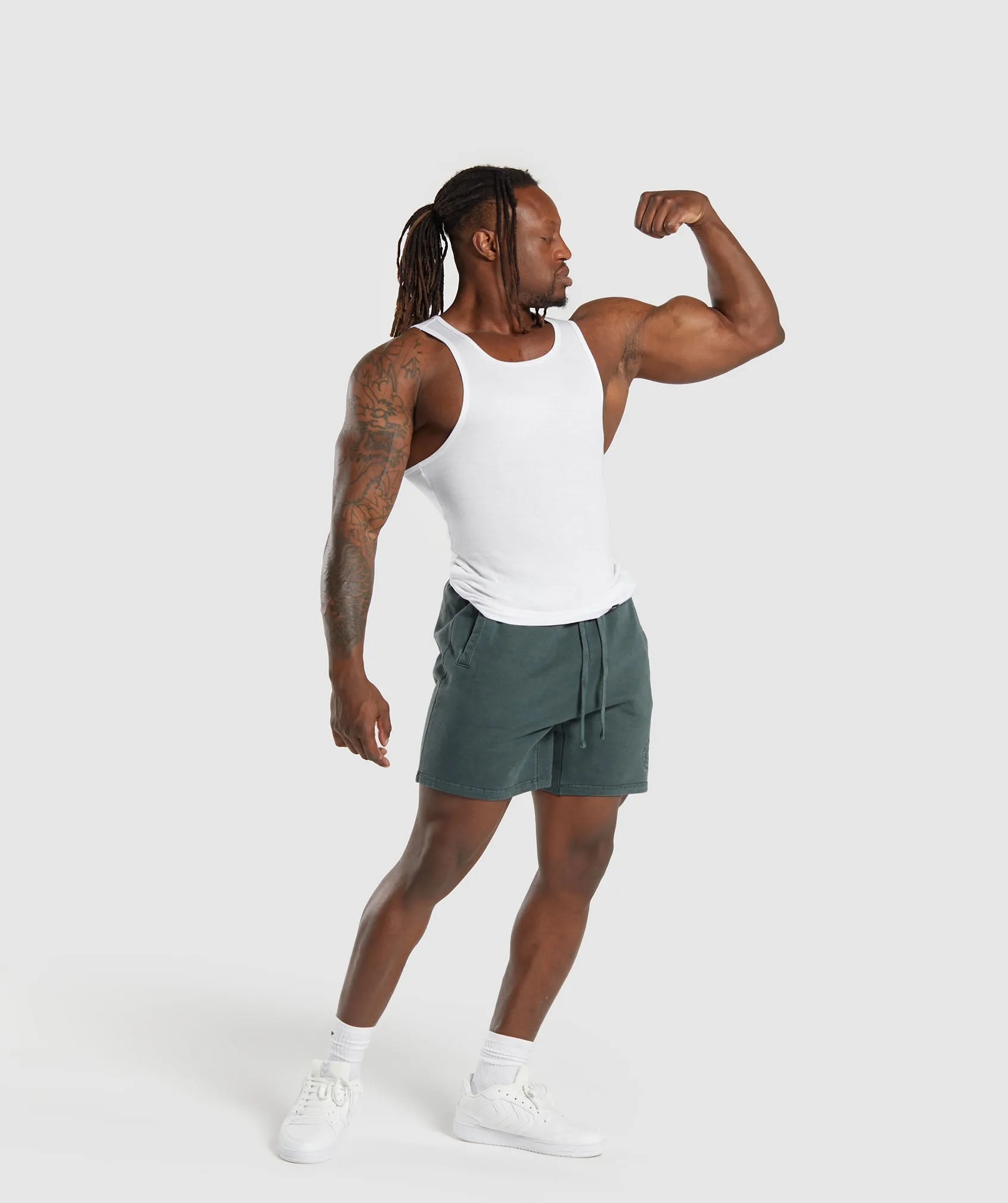 Gymshark Premium Legacy Shorts - Cargo Teal