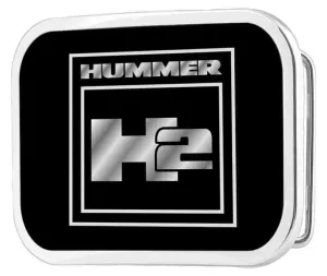 H2 Framed FCG Black/Silver - Chrome Rock Star Buckle