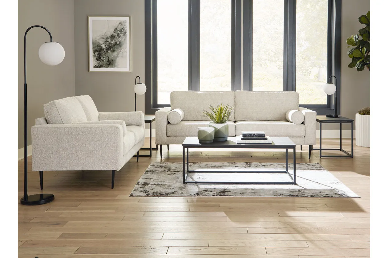 Hazela Sandstone Sofa and Loveseat