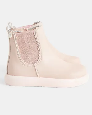 Heidi Leather Boot - Pink