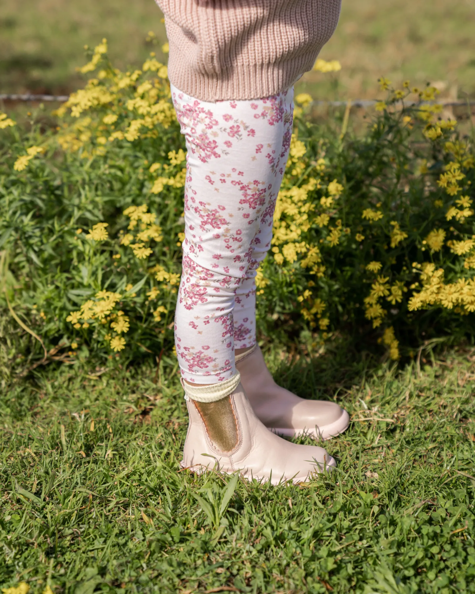 Heidi Leather Boot - Pink