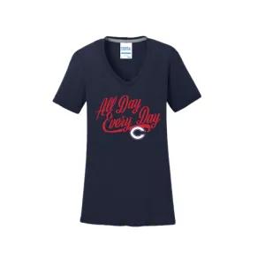 Ladies All Day Every Day T-Shirt (Navy)