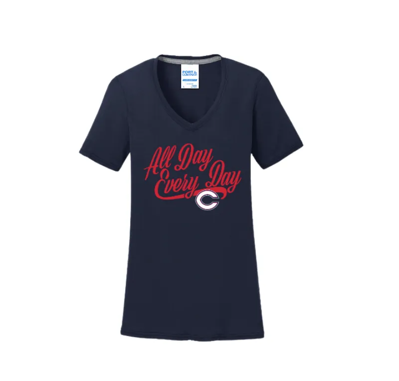 Ladies All Day Every Day T-Shirt (Navy)