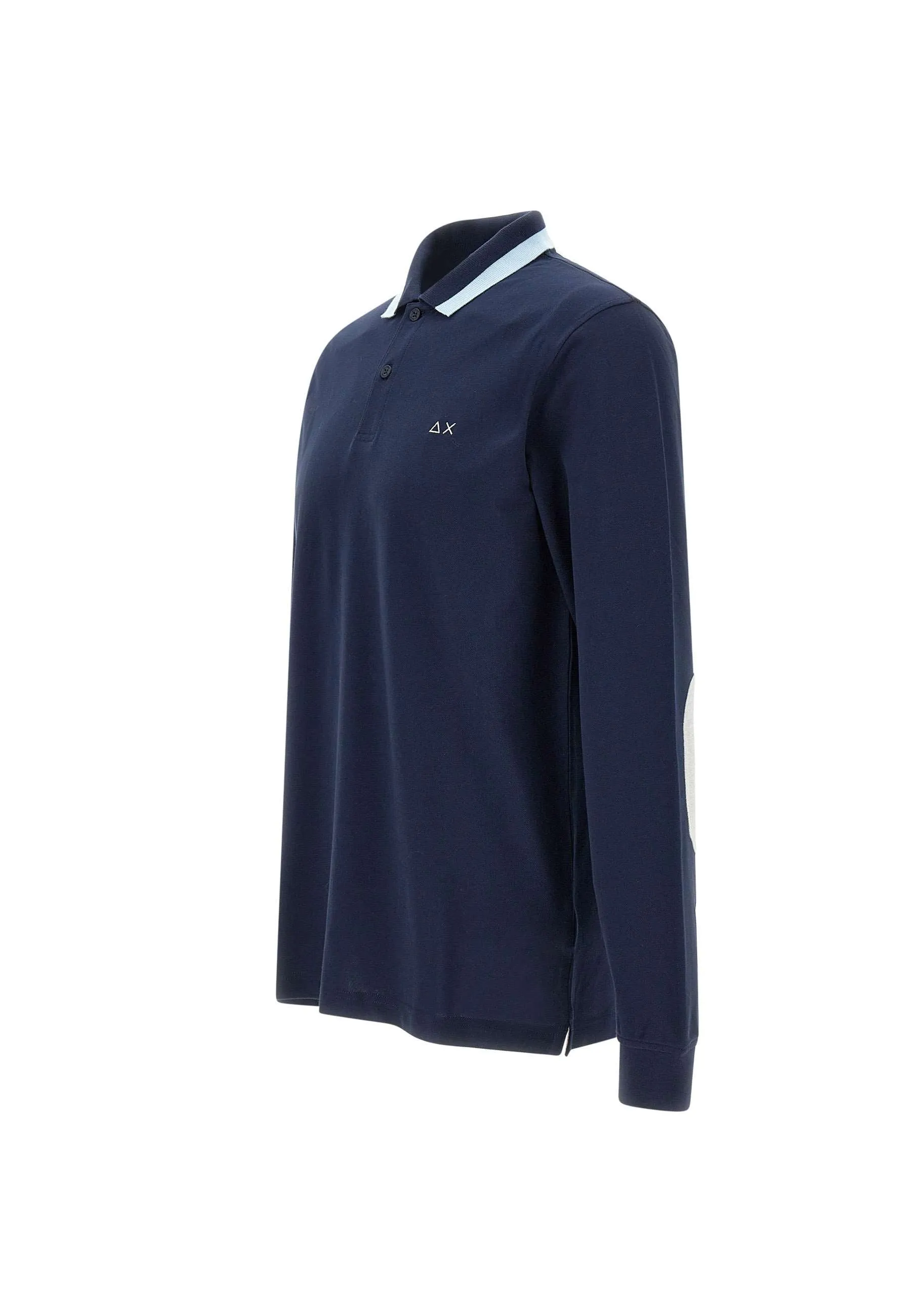 Navy Blue Cotton Polo Shirt
