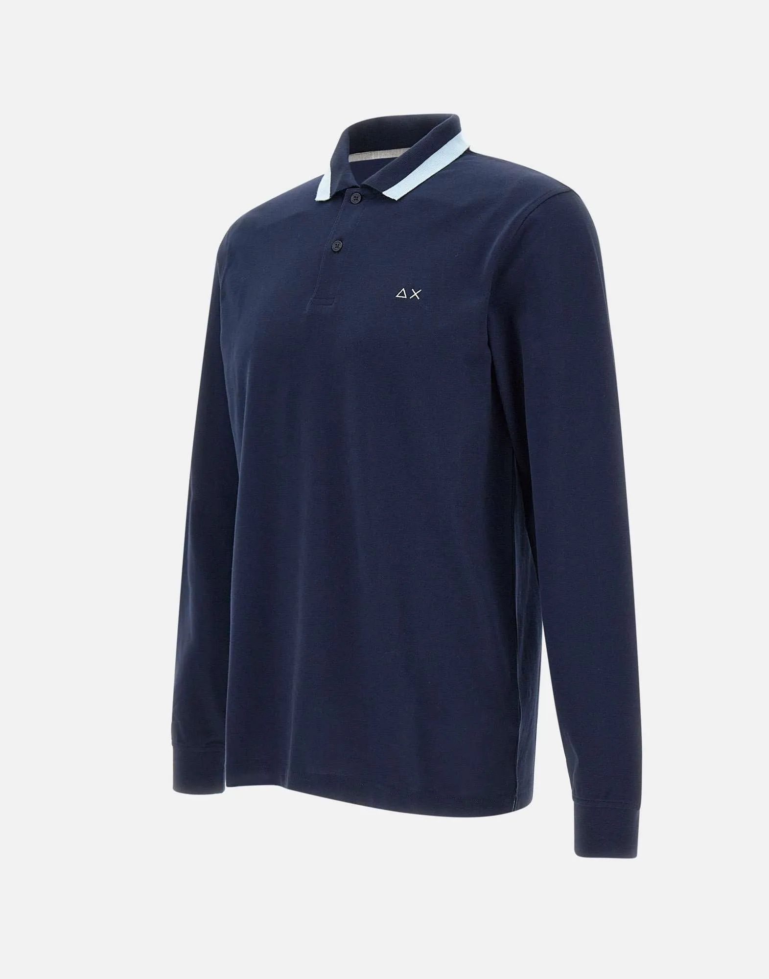 Navy Blue Cotton Polo Shirt