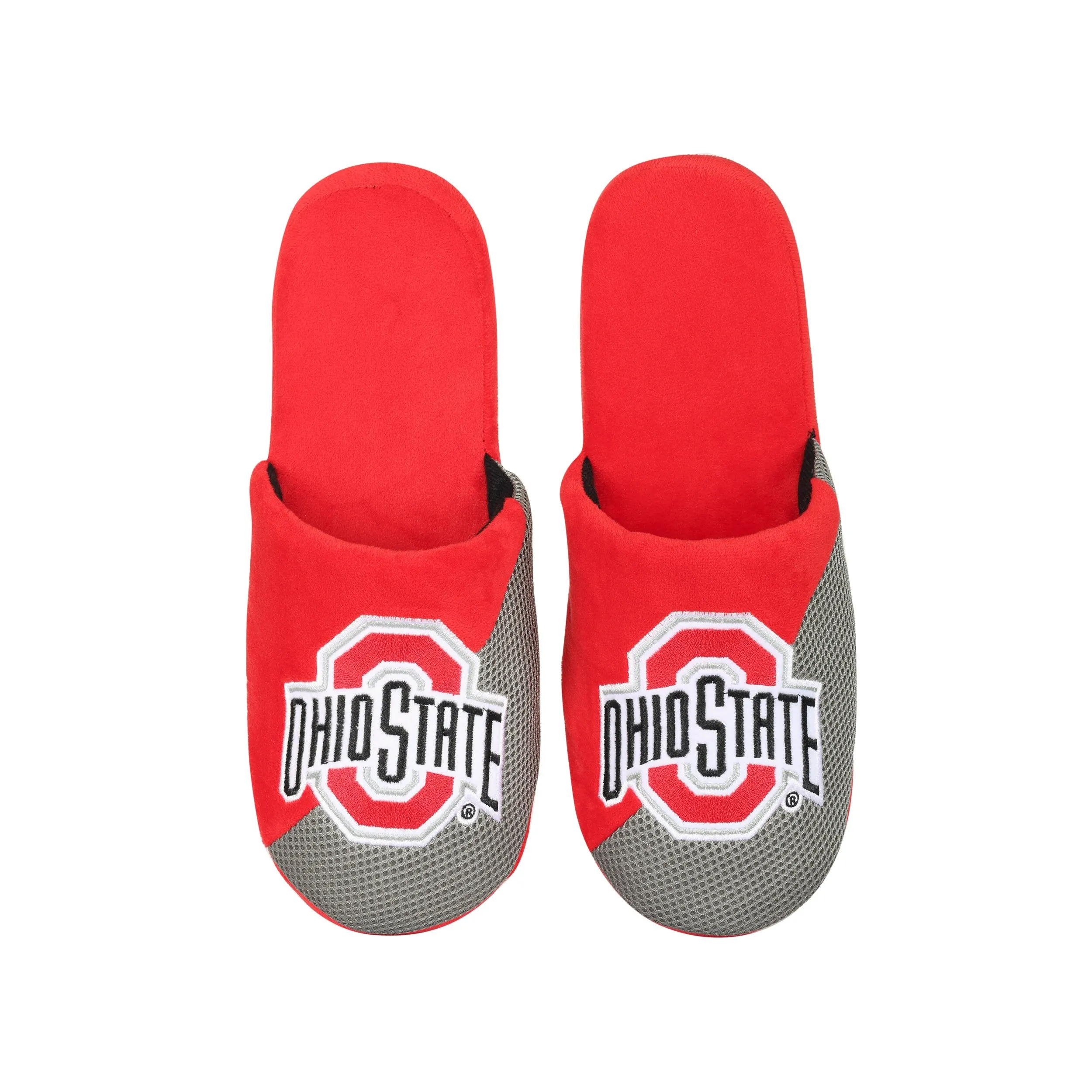Ohio State Buckeyes NCAA Mens Logo Staycation Slippers