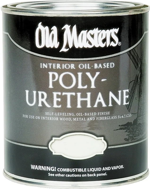 Old Masters 49416 Polyurethane, Gloss, Liquid, Clear, 0.5 pt, Can :1/2PT: QUANTITY: 1