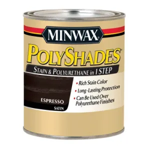 Polyshades Wood Stain Finish HALF PINT - SATIN - ESPRESSO
