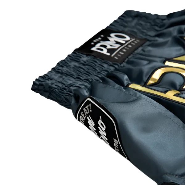 Primo Muay Thai Shorts Hologram Series Valor Grey
