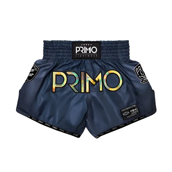 Primo Muay Thai Shorts Hologram Series Valor Grey