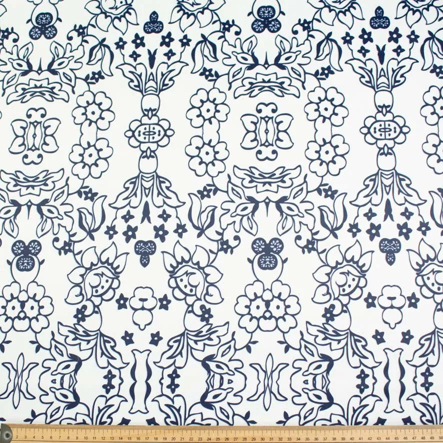 Printed Stretch Cotton Sateen