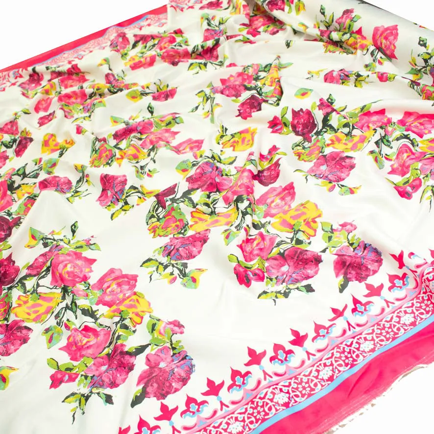 Printed Stretch Cotton Sateen