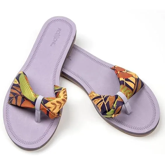 Roxoni Floral Lace Strap Slippers for Women