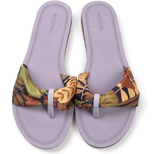 Roxoni Floral Lace Strap Slippers for Women