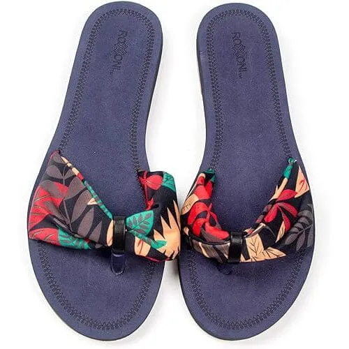 Roxoni Floral Lace Strap Slippers for Women