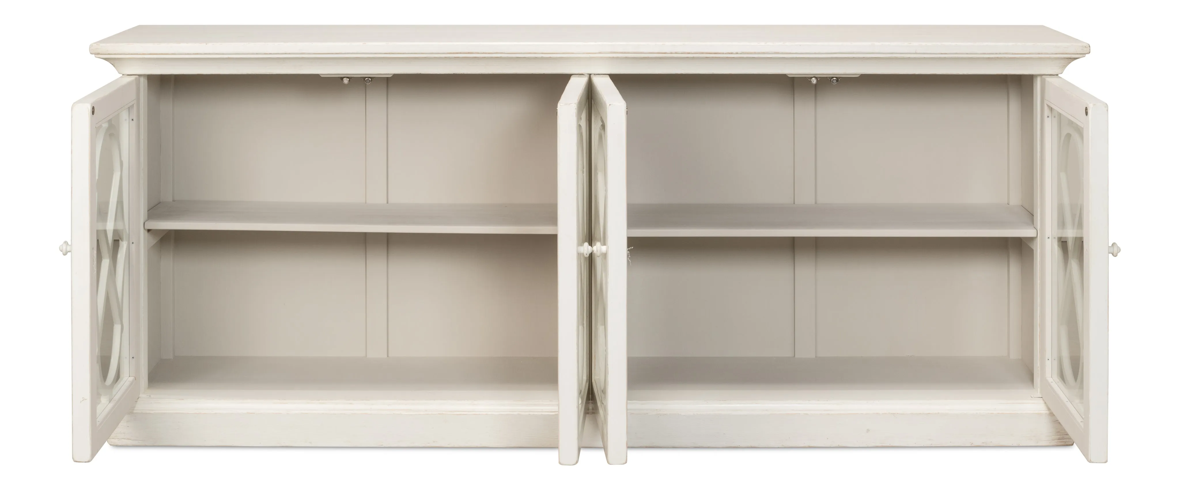 Sarreid - Sonya Sideboard  Antique White - White - Transitional