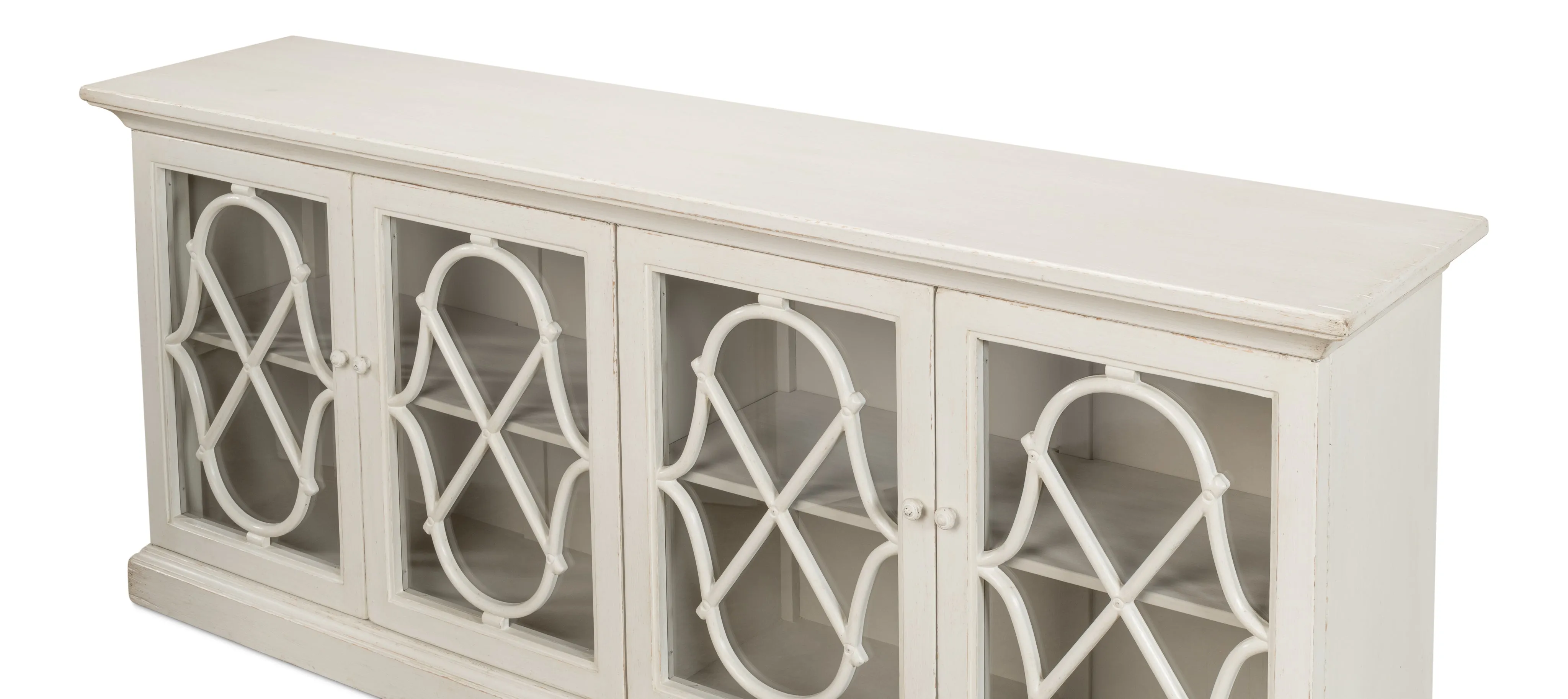 Sarreid - Sonya Sideboard  Antique White - White - Transitional