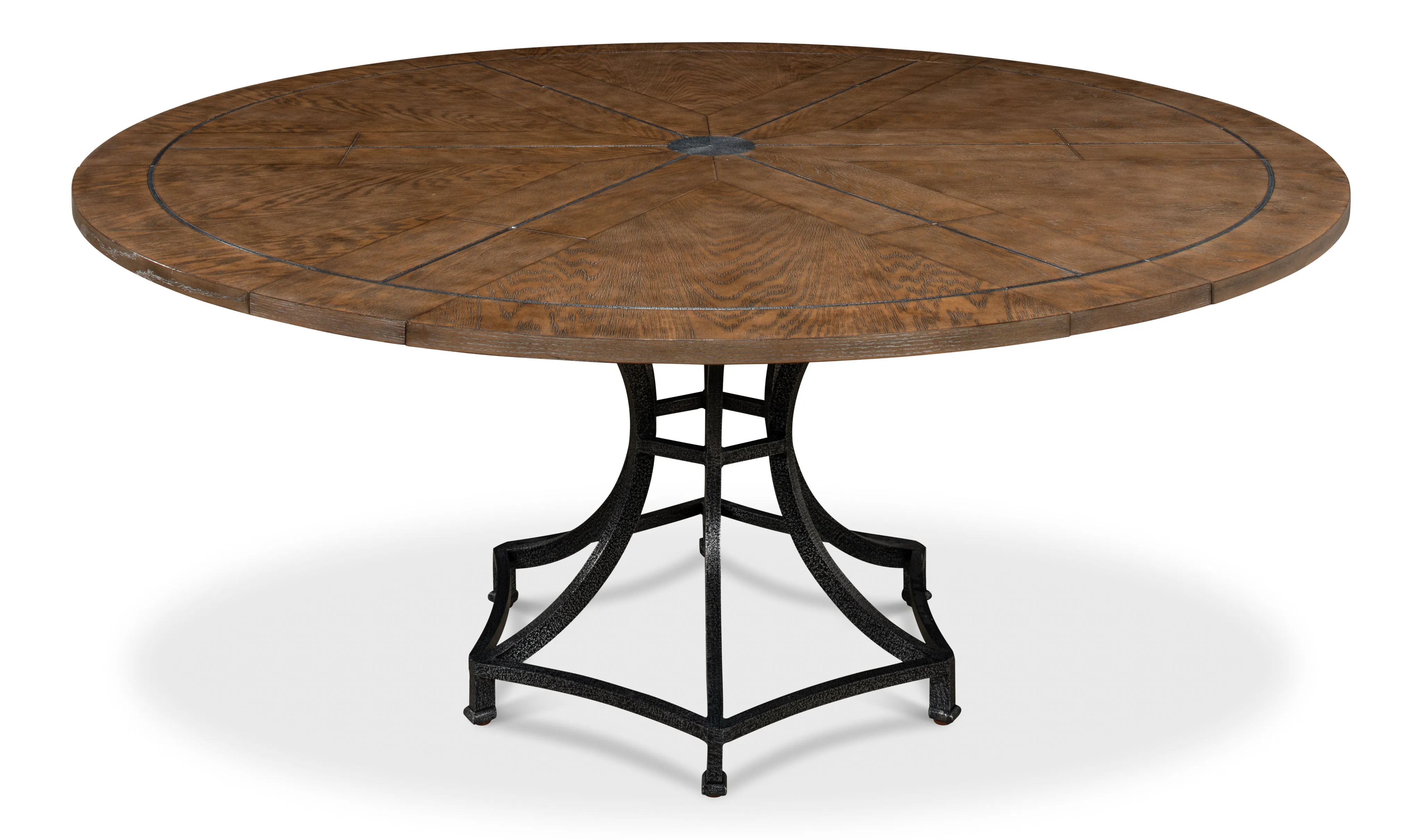 Sarreid - Walnut Jupe Dining Table  Small - Brown - Traditional