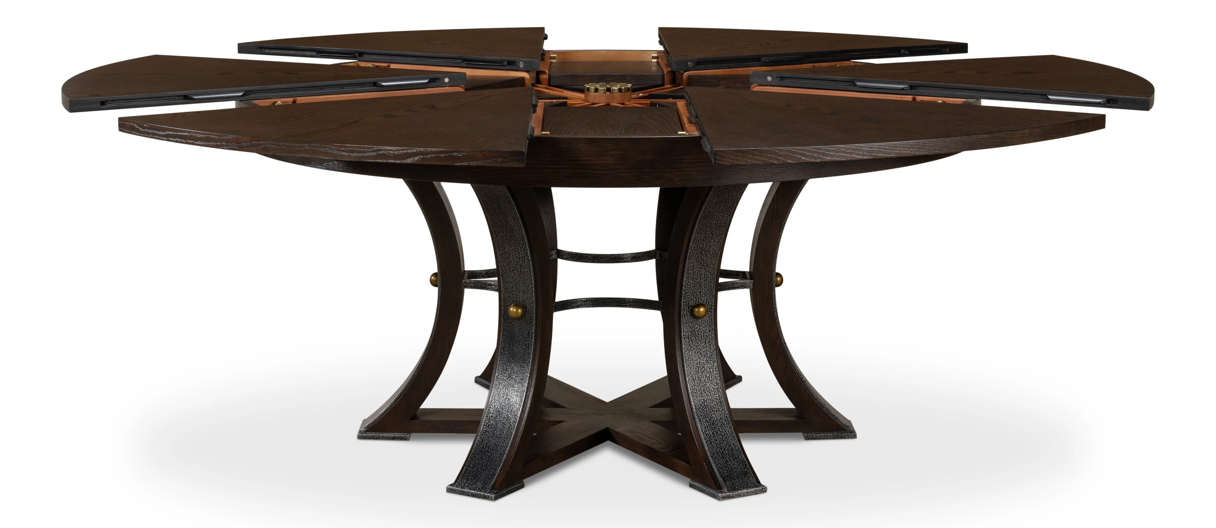 Sarreid - Walnut Jupe Dining Table  Small - Brown - Traditional