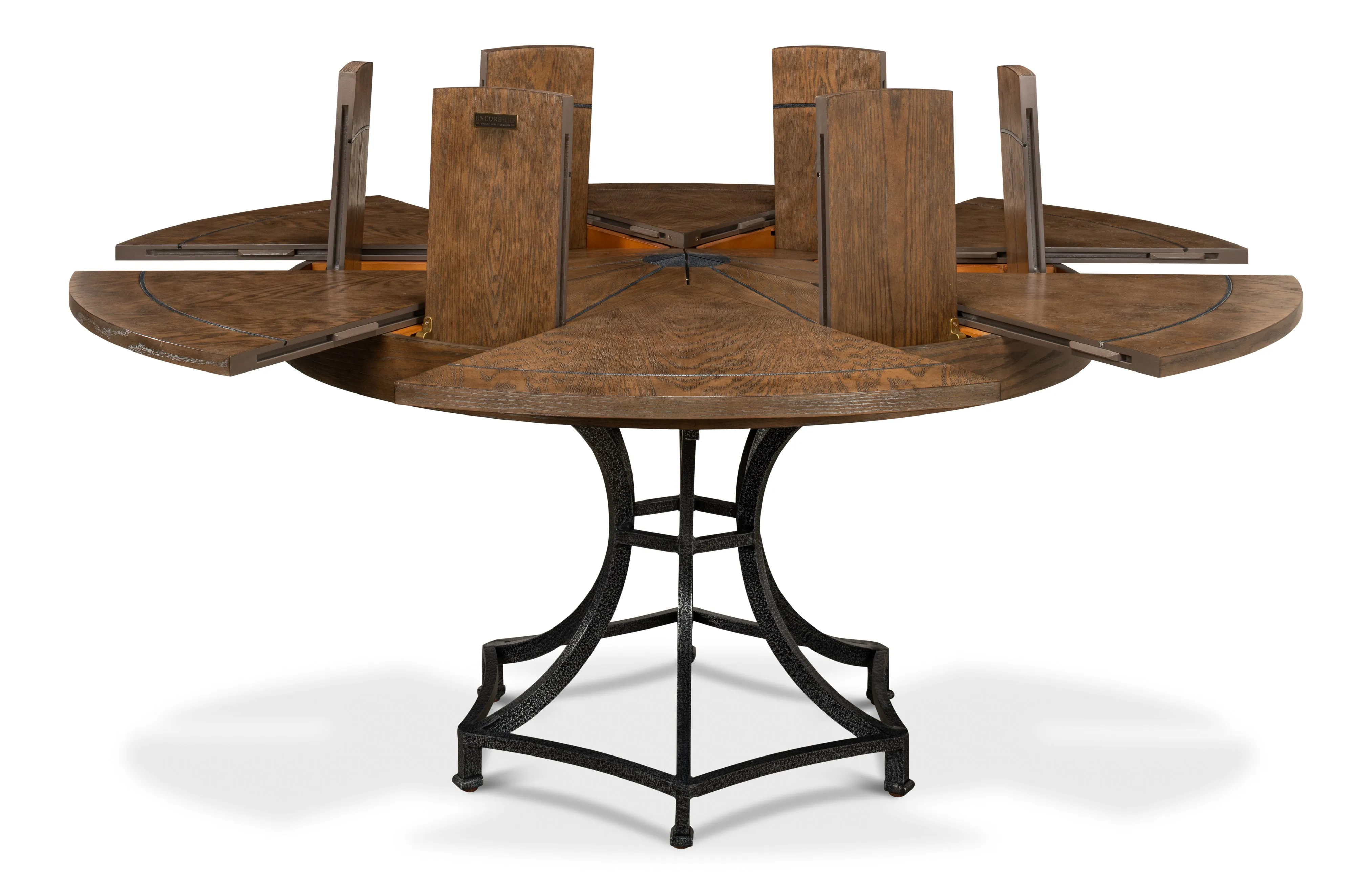 Sarreid - Walnut Jupe Dining Table  Small - Brown - Traditional