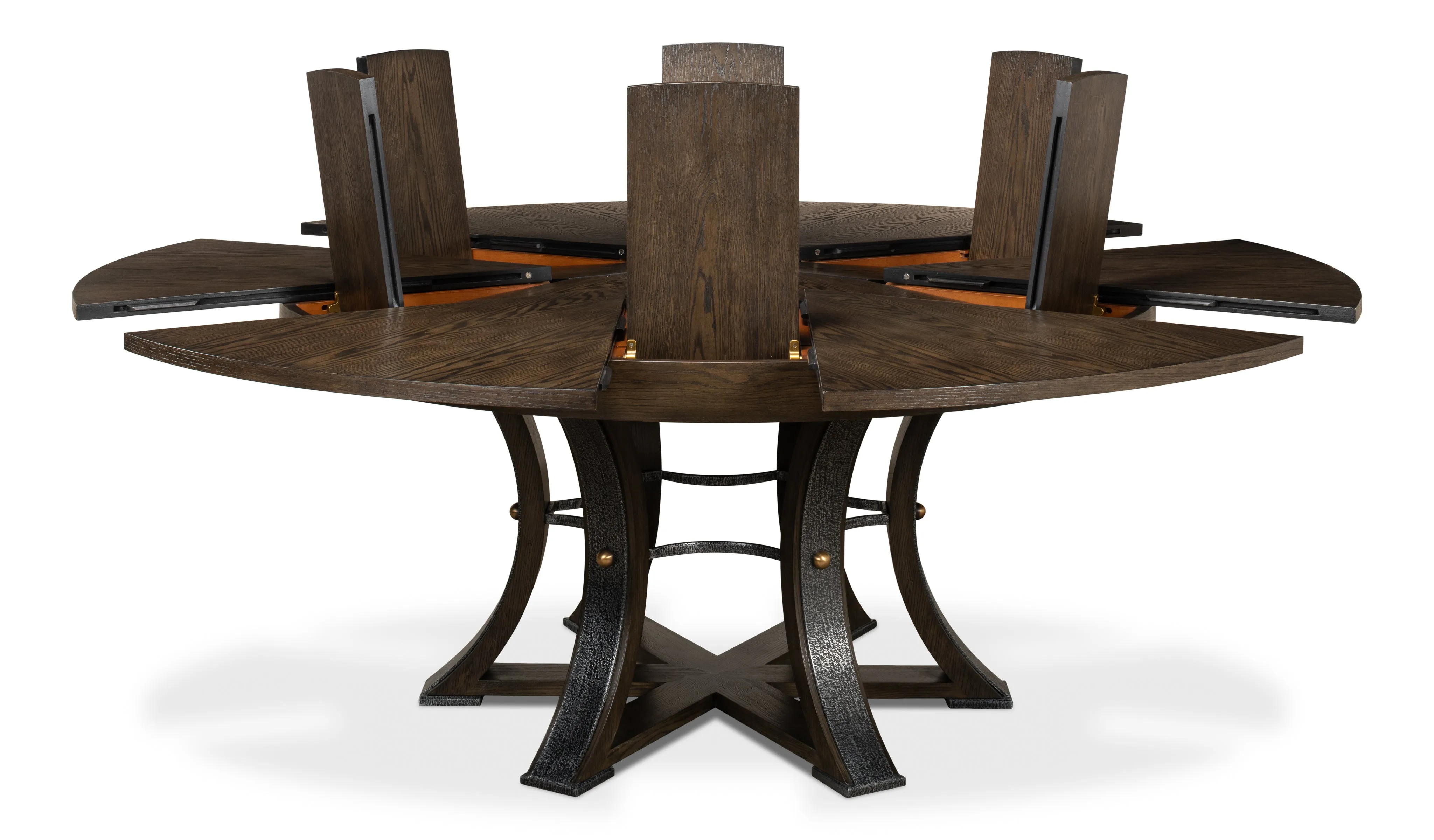 Sarreid - Walnut Jupe Dining Table  Small - Brown - Traditional