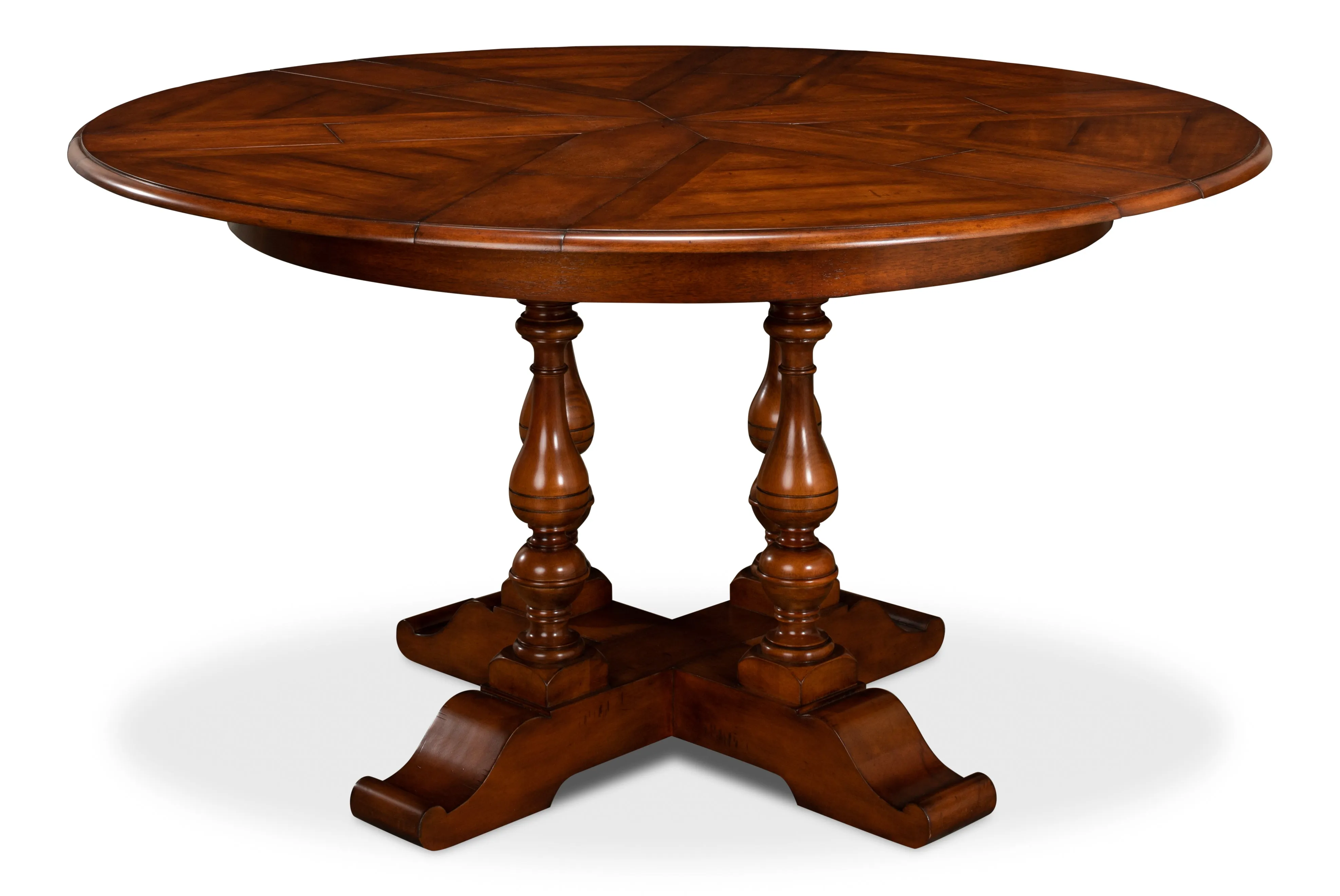 Sarreid - Walnut Jupe Dining Table  Small - Brown - Traditional