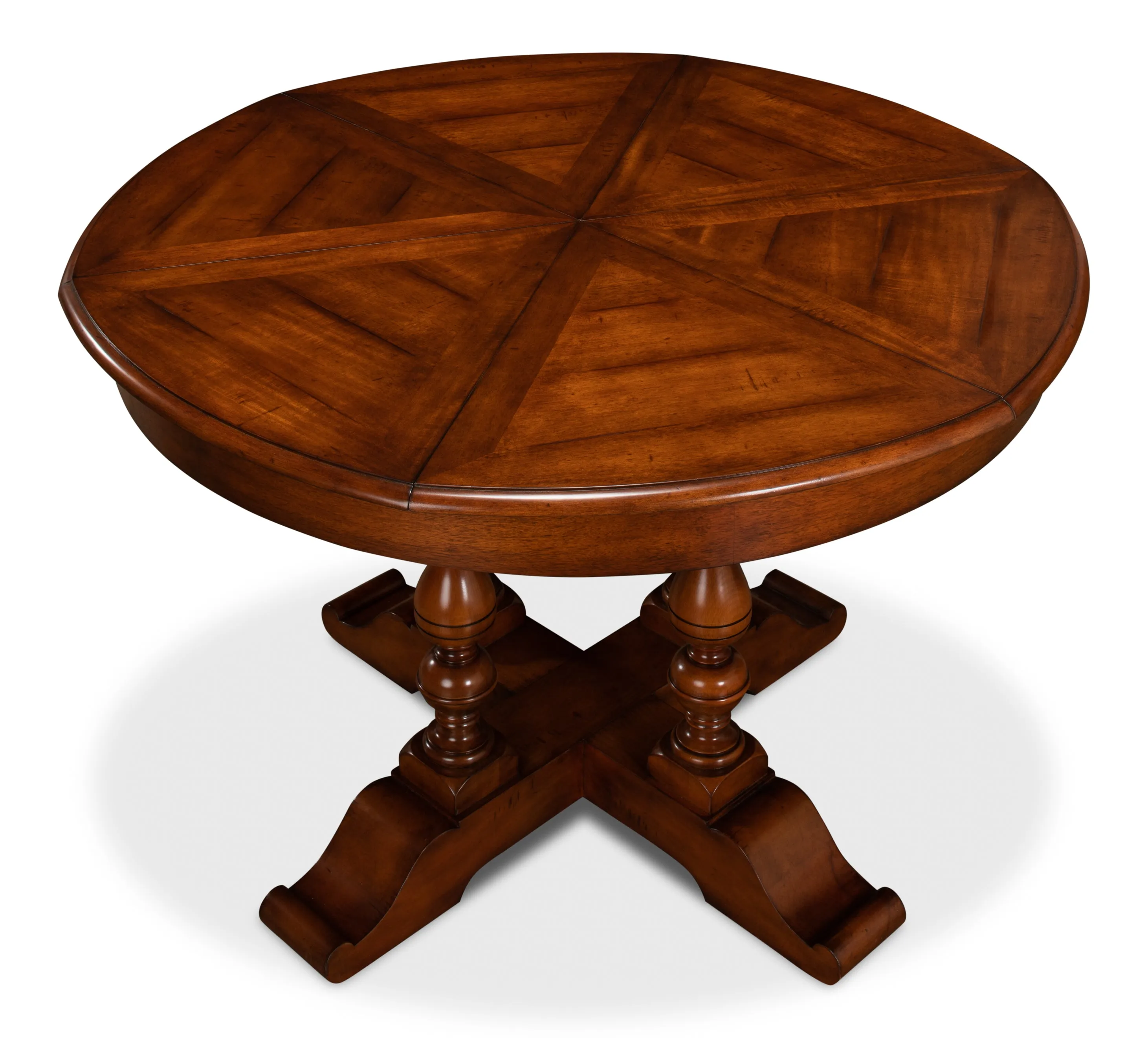 Sarreid - Walnut Jupe Dining Table  Small - Brown - Traditional