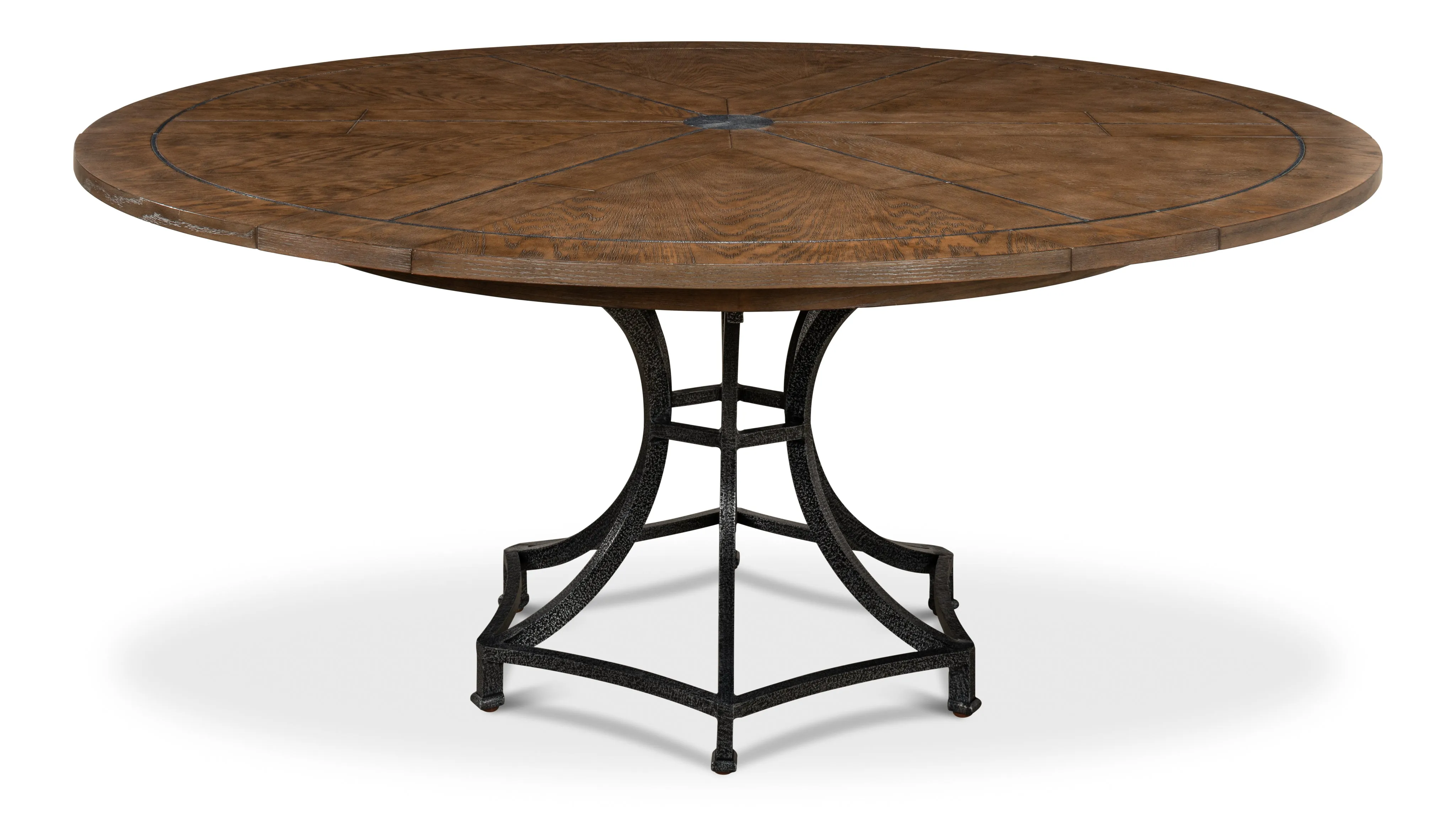 Sarreid - Walnut Jupe Dining Table  Small - Brown - Traditional