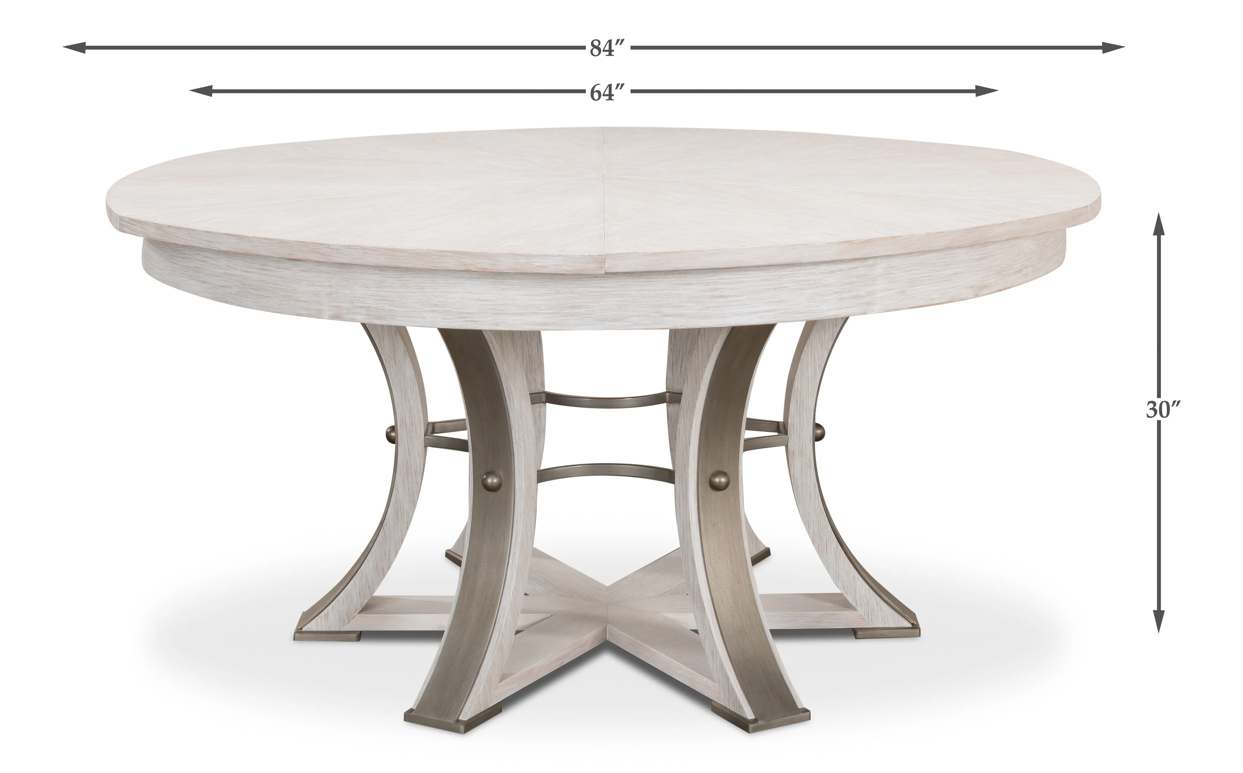 Sarreid - Walnut Jupe Dining Table  Small - Brown - Traditional