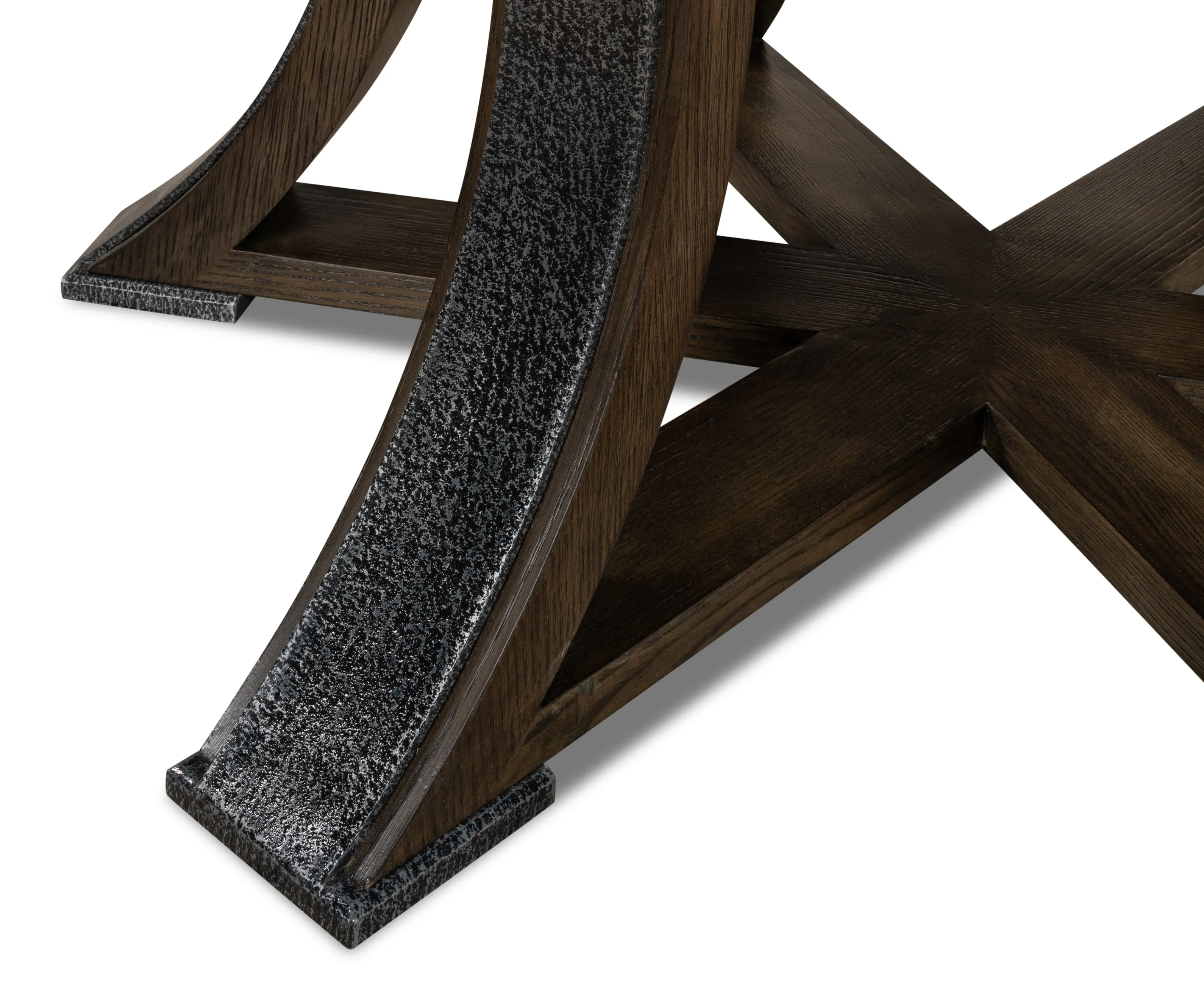 Sarreid - Walnut Jupe Dining Table  Small - Brown - Traditional